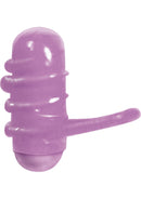 Tongue Dinger Vibrating Tongue Ring Purple designed for enhanced oral pleasure and stimulation.