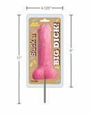 Suck a Big Dick Lollipop Strawberry 6 inch, fun novelty candy, playful design with bold colors.