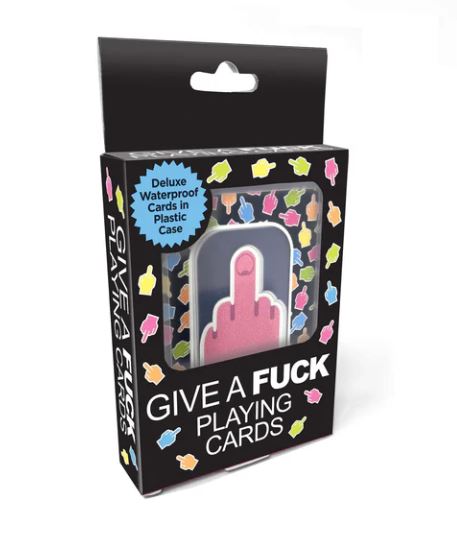 GIVE A FUCK WATERPROOF PLAYING CARDS-1