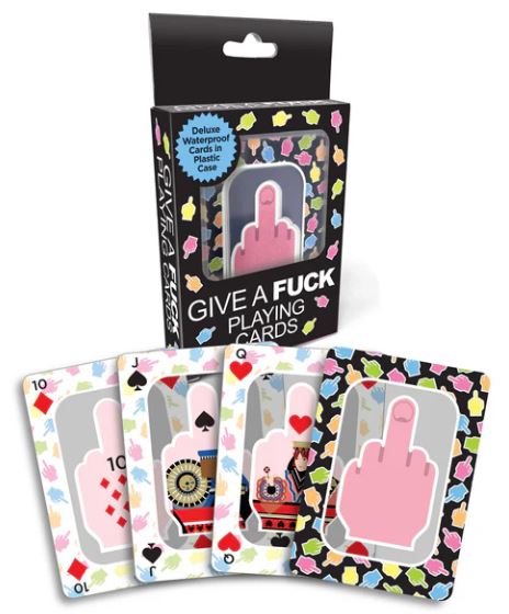 GIVE A FUCK WATERPROOF PLAYING CARDS-0