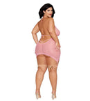 GARTER SLIP & G-STRING PETAL PINK Q/S-0