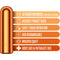Kool Vibes Rechargeable Mini Bullet Vibrator Tangerine with 10 Vibration Modes, Discreet Size, Easy Operation, USB Rechargeable, Whisper Quiet, Body Safe