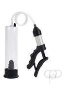 Optimum Series Quick Draw Vacuum Pump Clear with pistol-grip handle and clear cylinder for easy use.