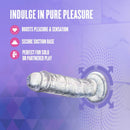 Naturally Yours Gala Dildo 6 inches Sparkling Clear with secure suction base for solo or partnered play.