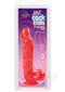 Jelly Jewel Cock W/suct Cup Ruby-0