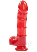 Jelly Jewel Cock W/suct Cup Ruby-3