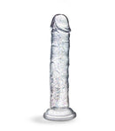 Naturally Yours Glamor Dildo 7 inches Sparkling Clear, glitter-infused dildo for intimate play.