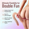 Dr. Skin Plus 16.5-Inch Posable Double Dong, double-ended dildo for double penetration, partner play, flexible shaft, and ergonomic reach.