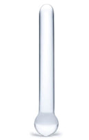 Glass Straight Dildo 7 inches Clear, handcrafted glass dildo with a smooth, straight shaft for precise stimulation.