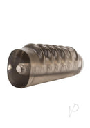 Bigger And Better Hot Rod Enhancer Penis Extender Smoke shown from the side, highlighting its super stretchy design.