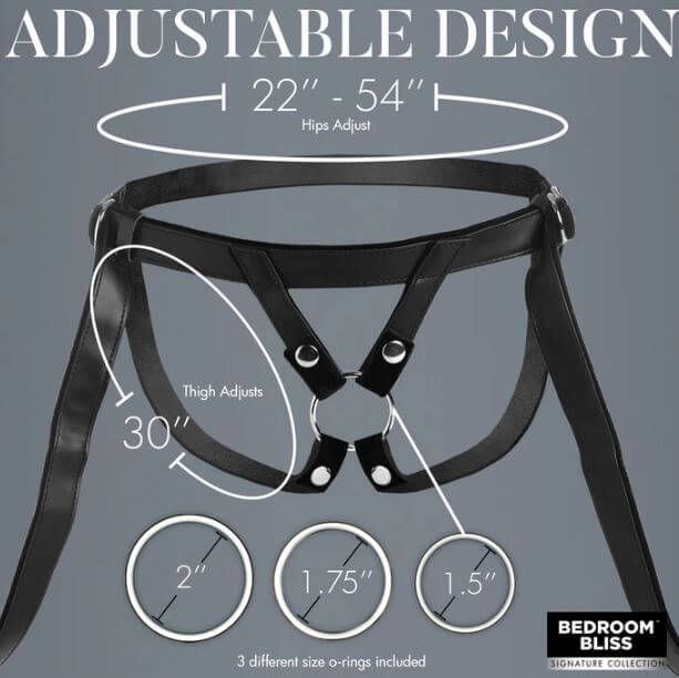 BB VELVET KISS STRAP ON HARNESS-2