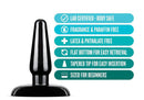 ANAL ADVENTURES BASIC ANAL PLUG - SMALL - BLACK-2