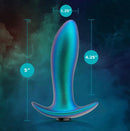 Neptune Teal Anal Adventures Matrix Voyager Plug with measurements labeled 5 inches in height, 1.25 inches width, and 4.25 inches insertable length.