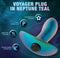 Neptune Teal Anal Adventures Matrix Voyager Plug with 10 Vibration Modes and Ergonomic Design for Hands-Free Pleasure.