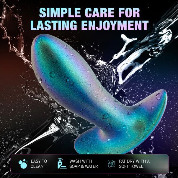 Neptune Teal Anal Adventures Matrix Voyager Plug with care instructions for lasting enjoyment.