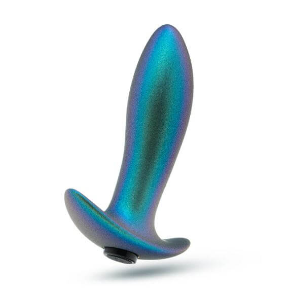 Neptune Teal Anal Adventures Matrix Voyager Plug with 10 vibration modes, crafted from silicone for enhanced pleasure and comfort.