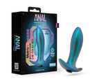Anal Adventures Matrix Voyager Plug in Neptune Teal with packaging, featuring 10 vibration modes and ergonomic design.