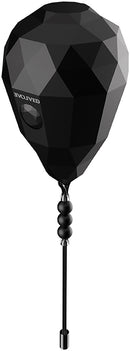 Evolved Novelties Spinning O Clitoral Egg Vibrator Black with diamond-textured design and rotation feature.