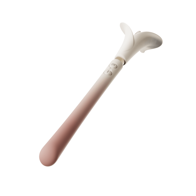 ZALO Calla Dual-Head Vibrating Wand in Blossom Pink, designed for discreet and powerful personal stimulation.