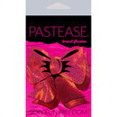Pastease Holographic Red Bow Pasties packaging featuring a glittery red bow design for stylish nipple covers.