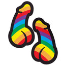 Pastease Penis Pride Pasties Rainbow colorful nipple covers for vibrant self-expression.