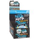 Fkn Nuts Ranch & Ghost Pepper Pistachios 3 Oz packaging displaying bold flavors and heat in a snack.