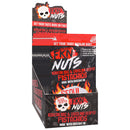 Fkn Nuts Korean BBQ Carolina Reaper Pistachios 3 Oz display box featuring avocado oil and spicy flavors.