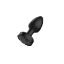 Viben Twila Twirling Smoke Gem Light Up Vibrating Anal Plug with a diamond-textured body and lit base.