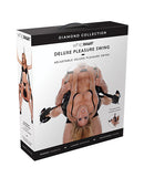 WhipSmart Diamond Pleasure Swing Blue packaging featuring adjustable straps and padded handles for comfort.