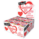 Little Genie X-Rated Valentine Heart Candy 24 Box Display showcasing X-rated messages on candy hearts.