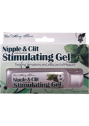 Mint Nipple and Clit Stimulating Gel packaging - cool minty flavor, 1 oz bottle