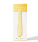 Tenga Iroha TSUKI MIKAZUKI silicone massager in its packaging with a soft yellow design.
