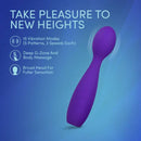 Sexy Things Velvet High Vibrating Wand Purple with 15 vibration modes for deep G-zone and body massage.
