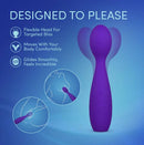 Sexy Things Velvet High Vibrating Wand Purple with flexible head for targeted bliss and smooth gliding comfort.