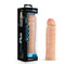 Performance Plus 3-Inch Silicone Penis Extender in beige with packaging, featuring dual-density for a realistic feel by Blush.