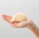 Tenga Iroha Plus Kushi Massager held in hand, showcasing its soft-touch design and ergonomic shape.
