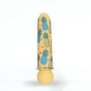 Maia Kona Rechargeable Bullet Vibrator Pineapple Print with colorful pineapple design on a smooth surface.