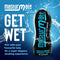 Masturmate Realistic Feel Anal Masturbator in sleek packaging with text "Get Wet" and water splash background.
