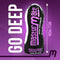 Masturmate Realistic Feel Male Stroker in black with Go Deep text and height measurement of 19cm/7.5in.