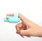 Hand holding a silicone finger sleeve with a playful design, ideal for enhancing intimate experiences.