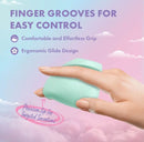 Play With Me Dream Crush Finger Stimulator Green with finger grooves for easy control and ergonomic glide design.