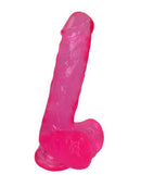 Real Skin 7 inches Dildo Pink, realistic, flexible design for comfortable performance and targeted stimulation.