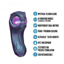 Temptasia Viper Dual End Vibrator Dark Millenia Purple features and specifications including mystical plasma globe.