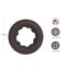 Maia Gunner Liquid Silicone C Ring Chocolate, super stretchy, durable, nubbed interior design for enhanced pleasure.