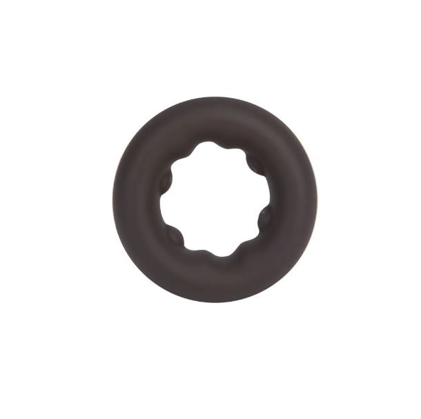 Maia Gunner Liquid Silicone C Ring Chocolate, stretchy silicone ring designed for comfort and enhanced stimulation.