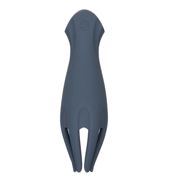 Maia Leo Grey Silicone Tickling Vibrator designed for targeted pleasure and intense stimulation.