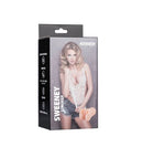 Full Circle Savage Sweeney Vagina Stroker packaging featuring a model and product details.