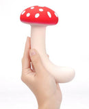 Maia Alice Dual Motor Vibrator Mushroom held in hand, showcasing its unique mushroom shape and design.