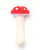 Maia Alice Dual Motor Vibrator Mushroom in a playful mushroom shape with red and white design.