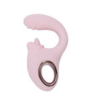 Maia Jaylee Dual Motor G-Spot Tickler Pink with sleek design and rose gold accent for customizable stimulation.